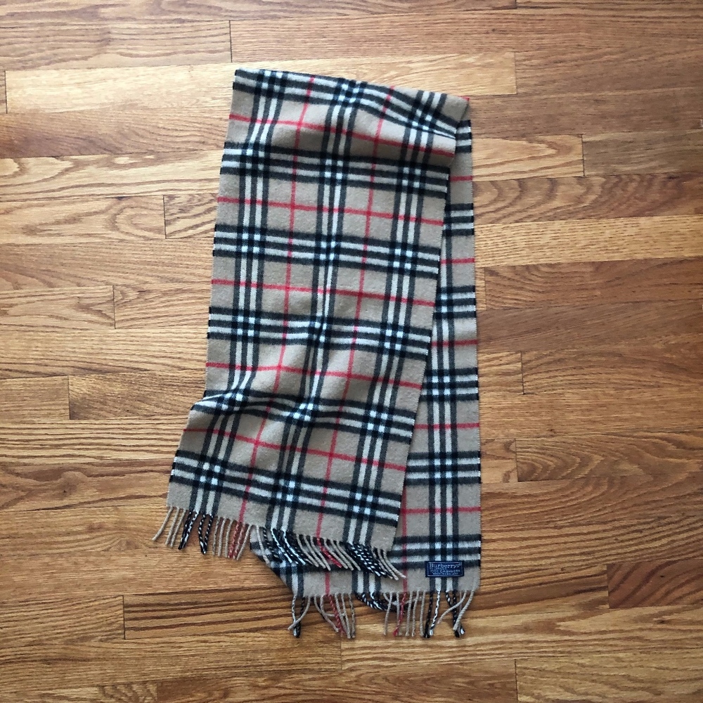 Women's Classic Burberry Scarf 100% Cashmere